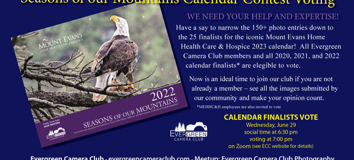June 29th Special Meeting: Seasons of Our Mountains 2023 Calendar Voting