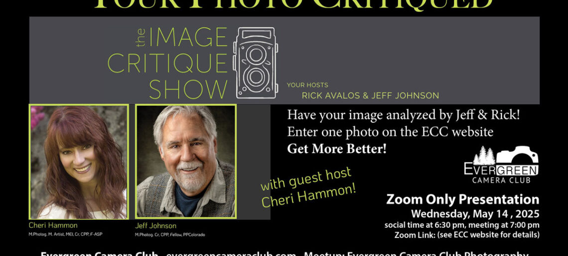May 14th 2025 General Meeting: The Image Critique Show!